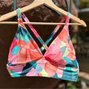 Title Nine Bikini Top Tropical Size S NWOT